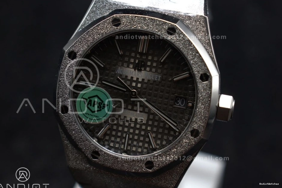 APSF Royal Lightweight Grey Textured SA3120 SS 1:1 1031 Clone SS Edition Dial Best 15454 Bracelet Frosted 37mm on Super Oak 1218